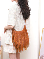 Load image into Gallery viewer, Handmade Fringe Crossbody Bag Women N6C223