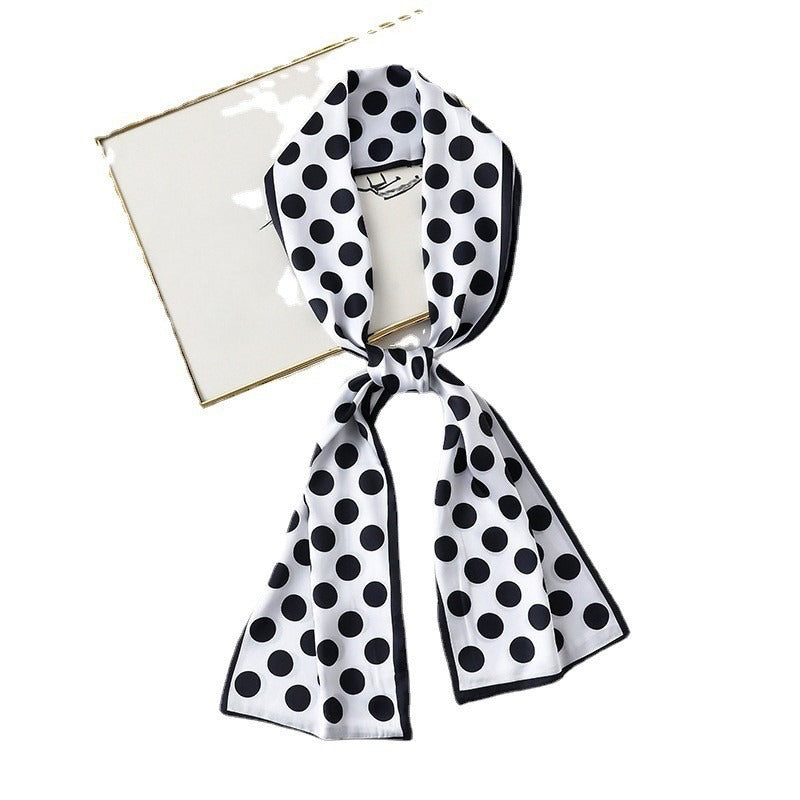 Polka Dot Multi-Use Ribbon Scarf  M5A263