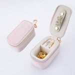 Load image into Gallery viewer, Hanging Keychain Jewelry Case Travel Velvet Women N6E062