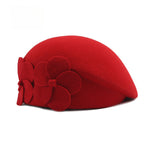 Load image into Gallery viewer, Solid Wool Beret Women Classic Round Dome N6G204