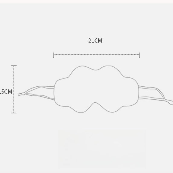 Silk Sleep Eye Mask Women Contoured Cloud Shape S5P820
