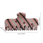 Load image into Gallery viewer, Womens Vintage Plaid Floral Large Claw Clip N6K027