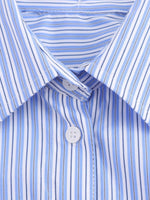 Load image into Gallery viewer, Striped Spliced Shirt Open Front Casual N6C093