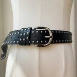 Load image into Gallery viewer, Unisex PU Studded Pin Buckle Belt N6J131