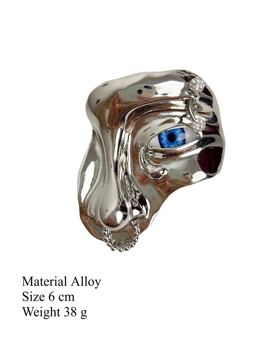 Half Face Mask Nose Ring Brooch Gothic Pin Women N6A207