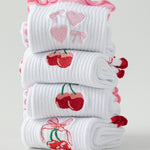 Load image into Gallery viewer, Cartoon Anti-Slip Yoga Socks Women White Mid-Calf N6H004