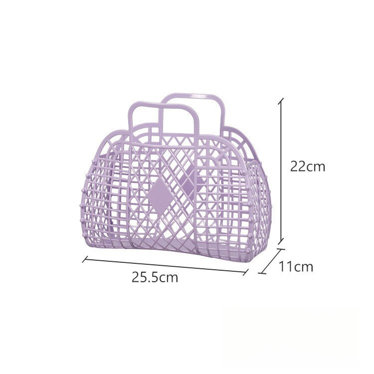 Collapsible Ventilated Plastic Shopping Basket S5P390
