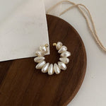 Load image into Gallery viewer, Vintage Baroque Pearl Ear Cuff Gold Plated No Piercing N6H170