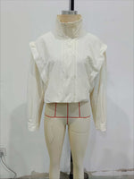 Load image into Gallery viewer, Zip Detail Long Sleeve Windbreaker Jacket Women N6D123