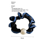 Load image into Gallery viewer, Polka Dot Pearl Mini Scrunchie High Elasticity Women N6H188