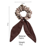 Load image into Gallery viewer, Vintage Plaid Big Bow Scrunchie Hair Tie Women N6H196