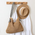 Load image into Gallery viewer, Straw Woven Beach Shoulder Bag Women N6E031