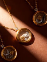 Load image into Gallery viewer, Mom Mirror Pendant Necklace 18K Gold Plated N6D535