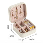 Load image into Gallery viewer, Mini Leather Travel Jewelry Case Multi Compartment S5P401