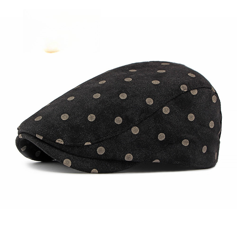 Faux Suede Newsboy Cap Women Retro Beret N6G205