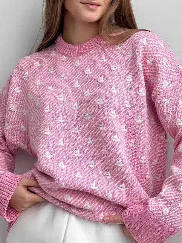Sailboat Round Sweater Mid Weight Options N5Z846