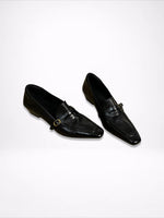 Load image into Gallery viewer, Square Toe Chunky Heel Loafers Women N6C149