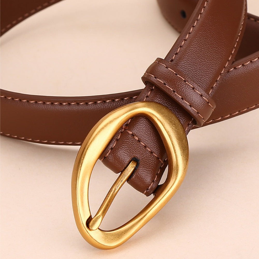 Double-Sided Genuine Leather Belt Women  N6H329