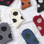 Load image into Gallery viewer, Vintage Large Polka Dot Over-the-Knee Socks Women N6H013