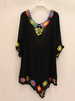 Load image into Gallery viewer, Crochet Lace Kimono Beach Cover Up Women N6D200