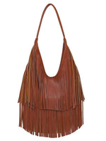Load image into Gallery viewer, Shoulder Tote Bag with Fringe Women N6C226
