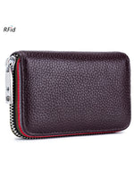 Load image into Gallery viewer, RFID Leather Accordion Card Case 12 Slots Women N6D034