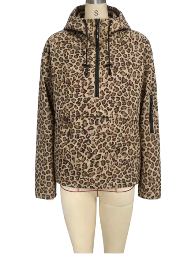 Casual Sporty Hooded Zip Jacket Women Outdoor N6G257