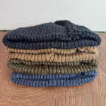 Load image into Gallery viewer, Thick Knit Beanie Earflap Striped Turn-Up Women N6H230