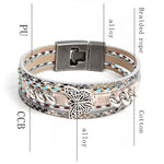 Load image into Gallery viewer, Butterfly Multi Layer Braided Bracelet S5P617