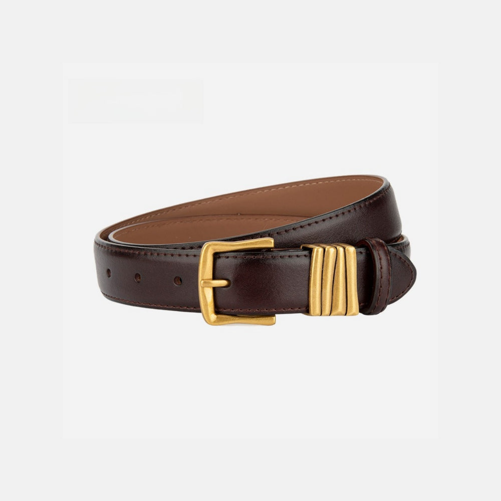 Simple Genuine Leather Belt Women Classic Decorative N6H327