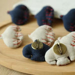 Load image into Gallery viewer, Handmade Homespun Cotton Animal Brooch Cute Pin N6G021