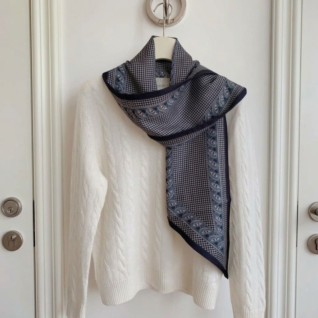 Women's Cotton Linen Printed Scarf Shawl N6J144