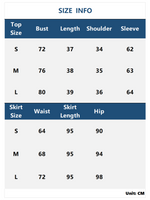 Load image into Gallery viewer, Bell Sleeve Slit Skirt Set Tie Waist Heavyweight N5Z462
