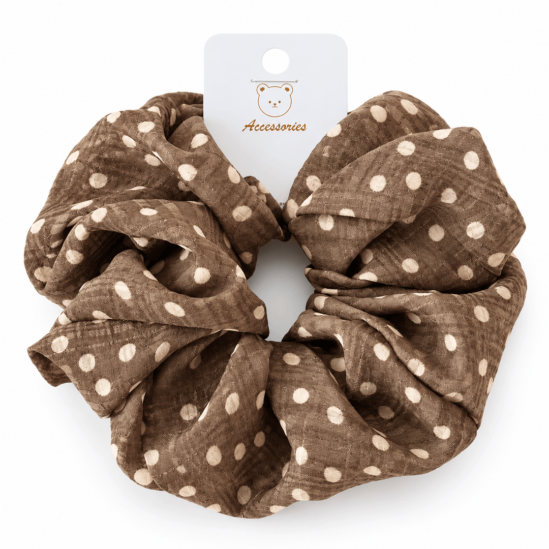Womens Polka Dot Organza Scrunchie N6K013