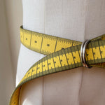 Load image into Gallery viewer, Unisex Yellow Tape Measure Canvas Belt N6J133