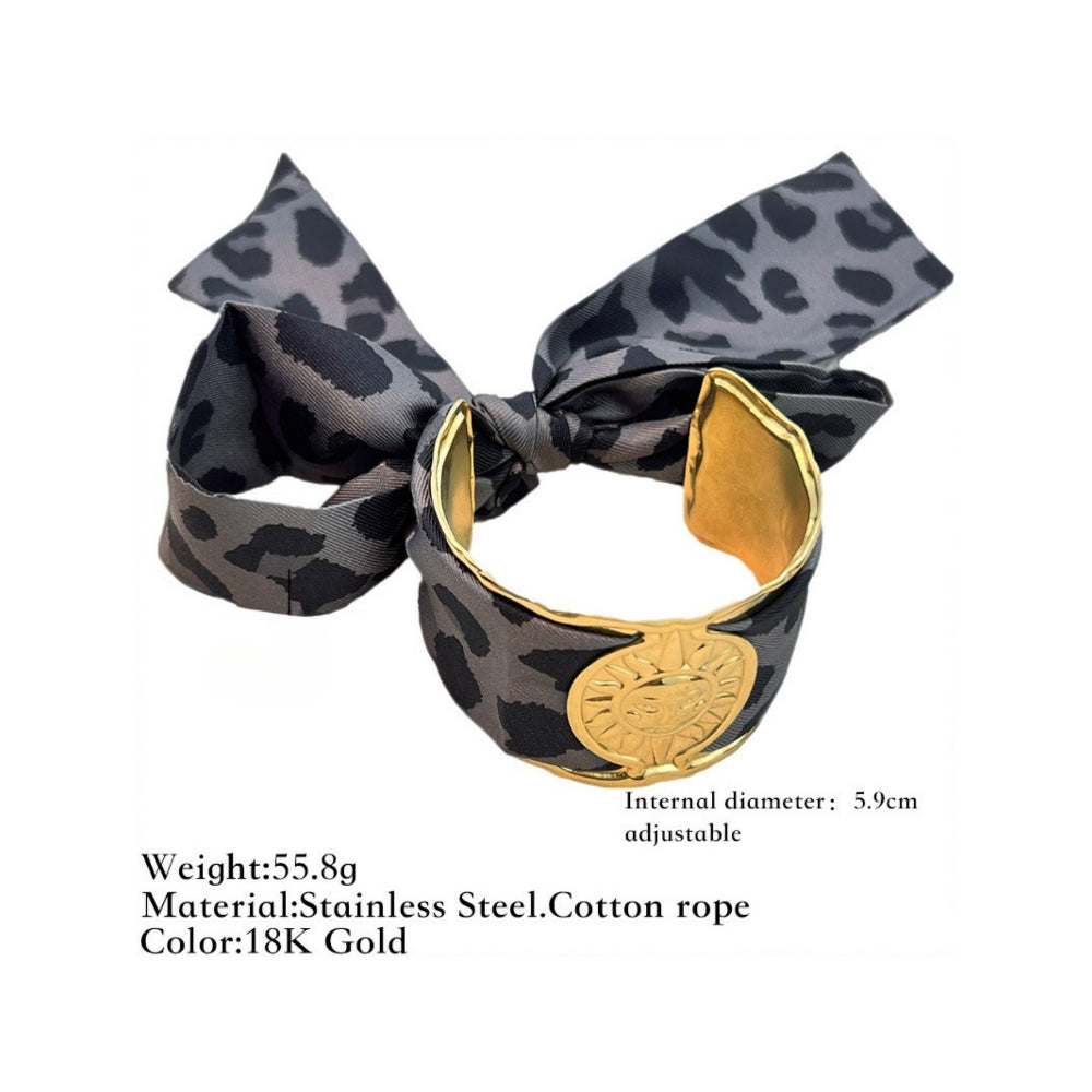 Celestial Cuff Bangle Moon Sun Hollow Wide N6F262