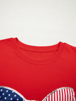 Load image into Gallery viewer, Red Butterfly Print Round Neck T-shirt Dress Women N6C336