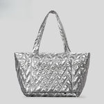 Load image into Gallery viewer, Diamond Quilted Nylon Tote  S5P377