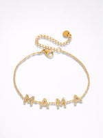 Load image into Gallery viewer, Titanium Steel MAMA Zircon Bracelet N6D518