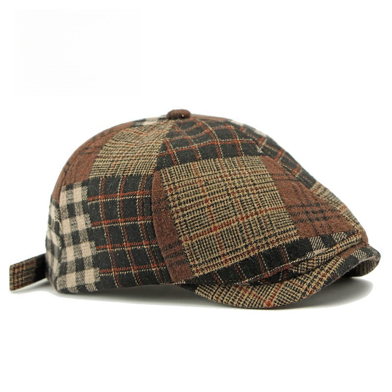 Six Panel Adjustable Newsboy Cap  M5A267
