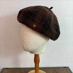 Load image into Gallery viewer, Vintage Beret Plaid Oversized Pumpkin Hat Women N6H232