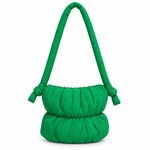 Load image into Gallery viewer, Women's Ruched Padded Nylon Bucket Bag N6J215