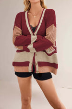 Load image into Gallery viewer, Block Pocket Cardi Mid Weight Options N5A132

