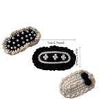 Load image into Gallery viewer, Womens Handmade Pearl Knit Side Hair Clip N6K311