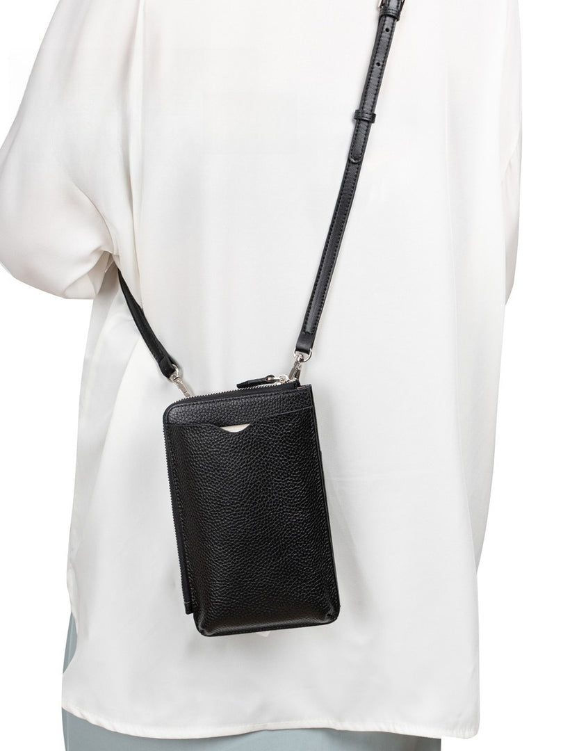 Genuine Leather Vertical Phone Crossbody Bag Women N6D015