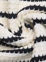 Load image into Gallery viewer, Retro Vacation Knot Detail Stripe Fitted Slip Dress N6C252