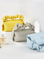 Load image into Gallery viewer, Pleated PVC Cloud Makeup Bag Women N6C069