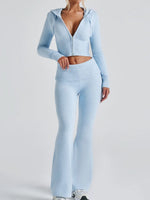 Load image into Gallery viewer, Cropped Hooded Set Fitted Pant Lightweight N5Z210
