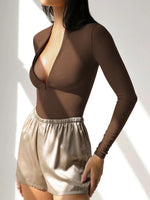 Load image into Gallery viewer, Bodycon Zip Jumpsuit Mid Light Options N5Z952
