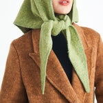 Load image into Gallery viewer, Wool Knit Triangle Shawl Scarf Women Winter N6H236